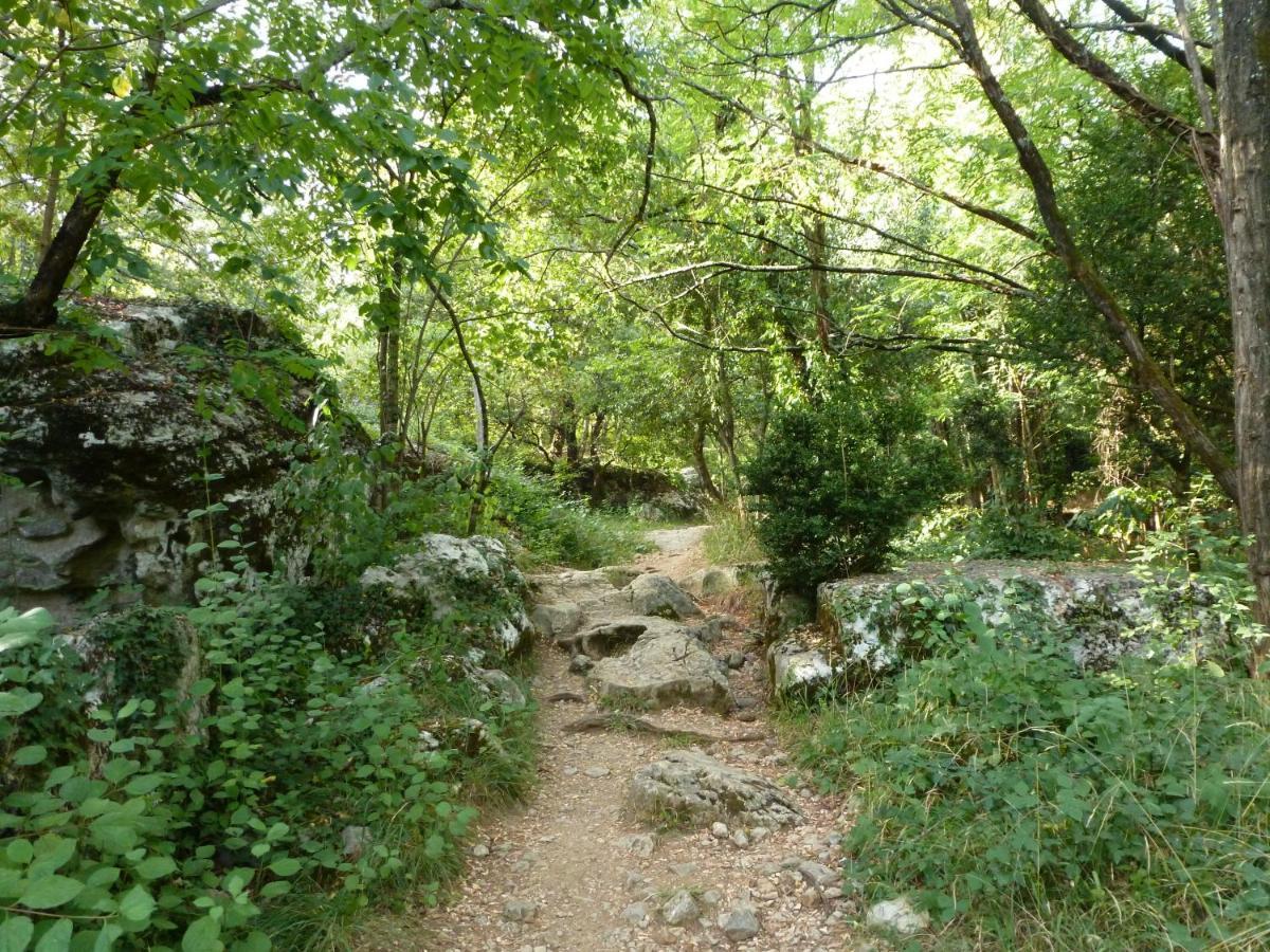 לינה וארוחת בוקר Le Rocher De Sampzon מראה חיצוני תמונה